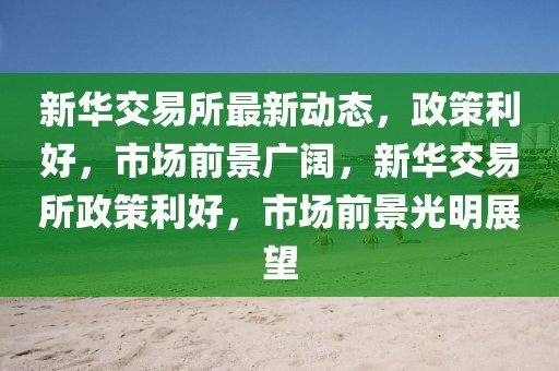 新華交易所最新動態(tài)，政策利好，市場前景廣闊，新華交易所政策利好，市場前景光明展望