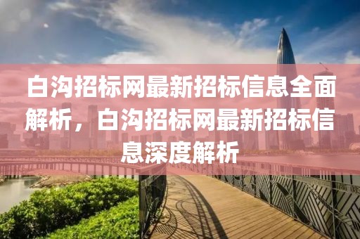 白溝招標(biāo)網(wǎng)最新招標(biāo)信息全面解析，白溝招標(biāo)網(wǎng)最新招標(biāo)信息深度解析