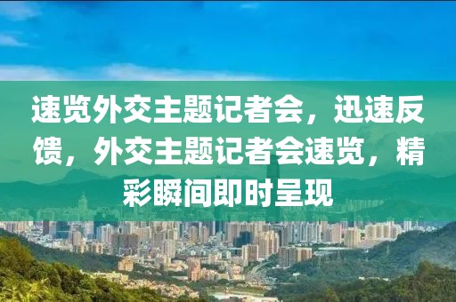 速覽外交主題記者會，迅速反饋，外交主題記者會速覽，精彩瞬間即時呈現(xiàn)