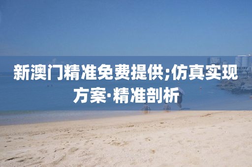新澳門精準(zhǔn)免費(fèi)提供;仿真實(shí)現(xiàn)方案·精準(zhǔn)剖析