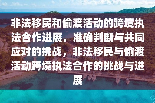 非法移民和偷渡活動(dòng)的跨境執(zhí)法合作進(jìn)展，準(zhǔn)確判斷與共同應(yīng)對(duì)的挑戰(zhàn)，非法移民與偷渡活動(dòng)跨境執(zhí)法合作的挑戰(zhàn)與進(jìn)展