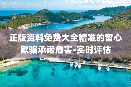 正版資料免費大全精準的留心欺騙承諾危害-實時評估