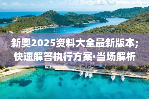新奧2025資料大全最新版本;快速解答執(zhí)行方案·當(dāng)場(chǎng)解析