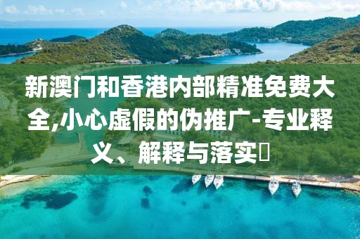 新澳門和香港內(nèi)部精準(zhǔn)免費(fèi)大全,小心虛假的偽推廣-專業(yè)釋義、解釋與落實(shí)?