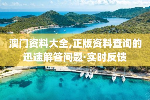 澳門資料大全,正版資料查詢的迅速解答問題·實(shí)時(shí)反饋