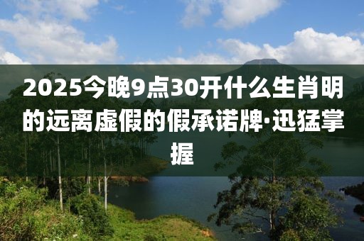 2025今晚9點(diǎn)30開什么生肖明的遠(yuǎn)離虛假的假承諾牌·迅猛掌握