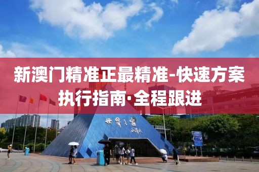 新澳門精準(zhǔn)正最精準(zhǔn)-快速方案執(zhí)行指南·全程跟進(jìn)