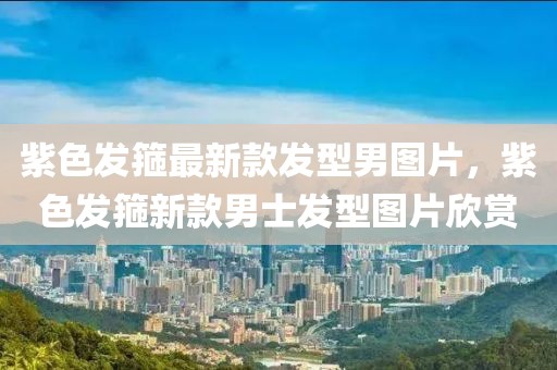 紫色發(fā)箍最新款發(fā)型男圖片，紫色發(fā)箍新款男士發(fā)型圖片欣賞