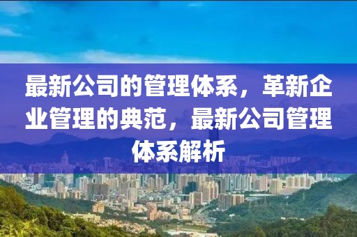 最新公司的管理體系，革新企業(yè)管理的典范，最新公司管理體系解析
