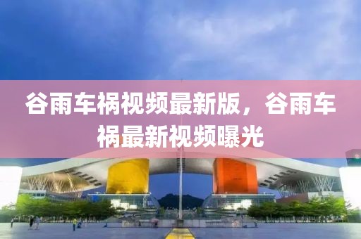 谷雨車禍視頻最新版，谷雨車禍最新視頻曝光