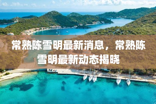 常熟陳雪明最新消息，常熟陳雪明最新動(dòng)態(tài)揭曉