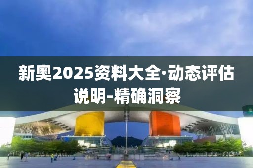 新奧2025資料大全·動態(tài)評估說明-精確洞察