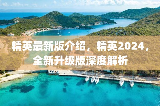 精英最新版介紹，精英2024，全新升級(jí)版深度解析