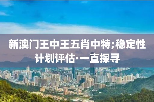 新澳門王中王五肖中特;穩(wěn)定性計劃評估·一直探尋