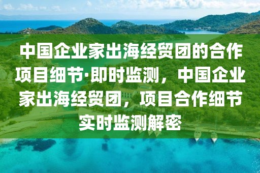 中國(guó)企業(yè)家出海經(jīng)貿(mào)團(tuán)的合作項(xiàng)目細(xì)節(jié)·即時(shí)監(jiān)測(cè)，中國(guó)企業(yè)家出海經(jīng)貿(mào)團(tuán)，項(xiàng)目合作細(xì)節(jié)實(shí)時(shí)監(jiān)測(cè)解密