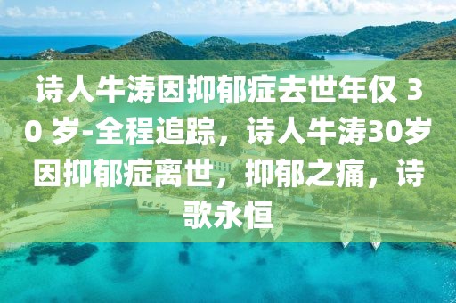 詩(shī)人牛濤因抑郁癥去世年僅 30 歲-全程追蹤，詩(shī)人牛濤30歲因抑郁癥離世，抑郁之痛，詩(shī)歌永恒
