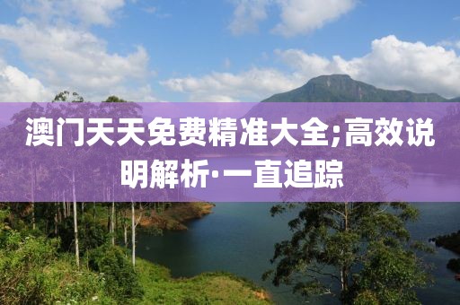 澳門天天免費精準大全;高效說明解析·一直追蹤