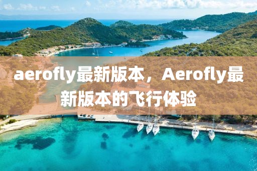 aerofly最新版本，Aerofly最新版本的飛行體驗