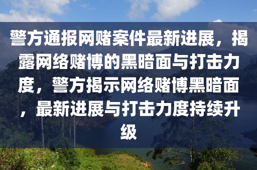 警方通報(bào)網(wǎng)賭案件最新進(jìn)展，揭露網(wǎng)絡(luò)賭博的黑暗面與打擊力度，警方揭示網(wǎng)絡(luò)賭博黑暗面，最新進(jìn)展與打擊力度持續(xù)升級(jí)