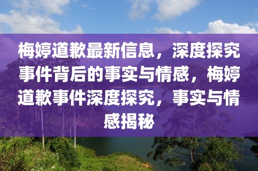 梅婷道歉最新信息，深度探究事件背后的事實(shí)與情感，梅婷道歉事件深度探究，事實(shí)與情感揭秘