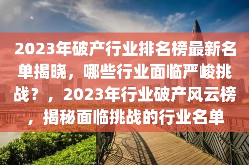 2023年破產(chǎn)行業(yè)排名榜最新名單揭曉，哪些行業(yè)面臨嚴峻挑戰(zhàn)？，2023年行業(yè)破產(chǎn)風云榜，揭秘面臨挑戰(zhàn)的行業(yè)名單