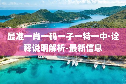 最準(zhǔn)一肖一碼一孑一特一中·詮釋說明解析-最新信息