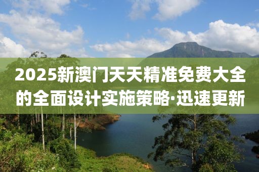 2025新澳門天天精準(zhǔn)免費大全的全面設(shè)計實施策略·迅速更新
