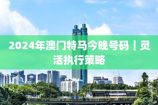 2024年澳門特馬今晚號(hào)碼｜靈活執(zhí)行策略