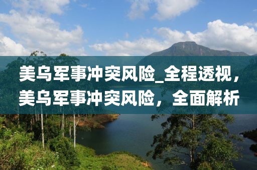 美烏軍事沖突風(fēng)險(xiǎn)_全程透視，美烏軍事沖突風(fēng)險(xiǎn)，全面解析