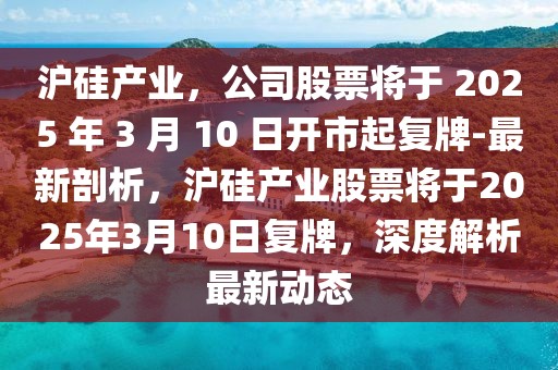 滬硅產(chǎn)業(yè)，公司股票將于 2025 年 3 月 10 日開(kāi)市起復(fù)牌-最新剖析，滬硅產(chǎn)業(yè)股票將于2025年3月10日復(fù)牌，深度解析最新動(dòng)態(tài)