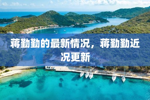 蔣勤勤的最新情況，蔣勤勤近況更新