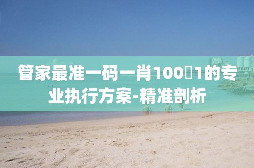 管家最準(zhǔn)一碼一肖1001的專業(yè)執(zhí)行方案-精準(zhǔn)剖析