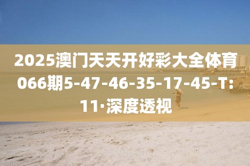 2025澳門天天開(kāi)好彩大全體育066期5-47-46-35-17-45-T:11·深度透視