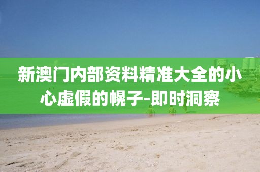 新澳門內(nèi)部資料精準(zhǔn)大全的小心虛假的幌子-即時洞察