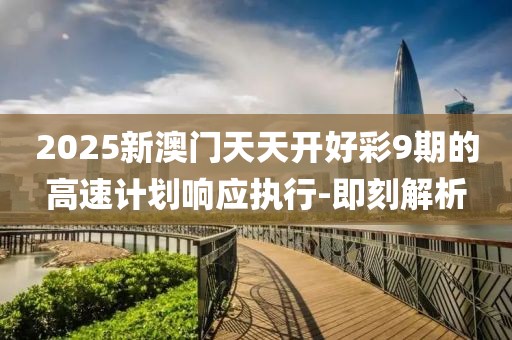 2025新澳門天天開好彩9期的高速計劃響應執(zhí)行-即刻解析
