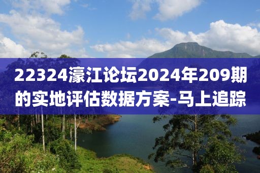 22324濠江論壇2024年209期的實(shí)地評(píng)估數(shù)據(jù)方案-馬上追蹤