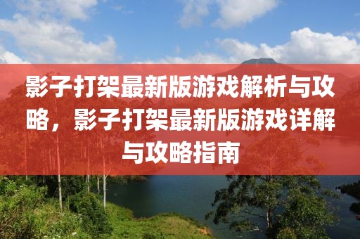 影子打架最新版游戲解析與攻略，影子打架最新版游戲詳解與攻略指南