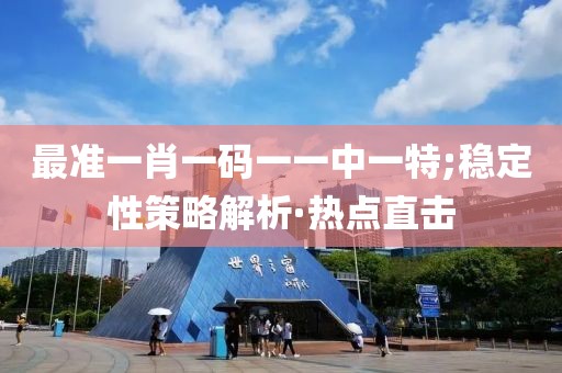 最準(zhǔn)一肖一碼一一中一特;穩(wěn)定性策略解析·熱點(diǎn)直擊