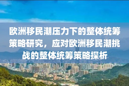 歐洲移民潮壓力下的整體統(tǒng)籌策略研究，應(yīng)對歐洲移民潮挑戰(zhàn)的整體統(tǒng)籌策略探析