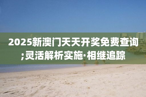 2025新澳門天天開獎免費查詢;靈活解析實施·相繼追蹤