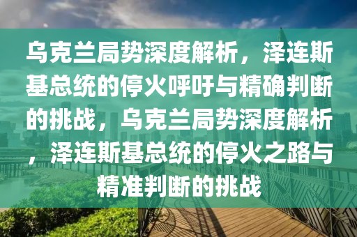 烏克蘭局勢(shì)深度解析，澤連斯基總統(tǒng)的停火呼吁與精確判斷的挑戰(zhàn)，烏克蘭局勢(shì)深度解析，澤連斯基總統(tǒng)的?；鹬放c精準(zhǔn)判斷的挑戰(zhàn)