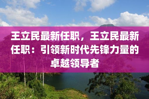 王立民最新任職，王立民最新任職：引領新時代先鋒力量的卓越領導者