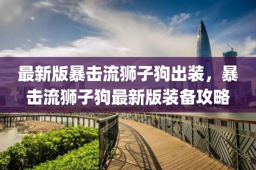 最新版暴擊流獅子狗出裝，暴擊流獅子狗最新版裝備攻略