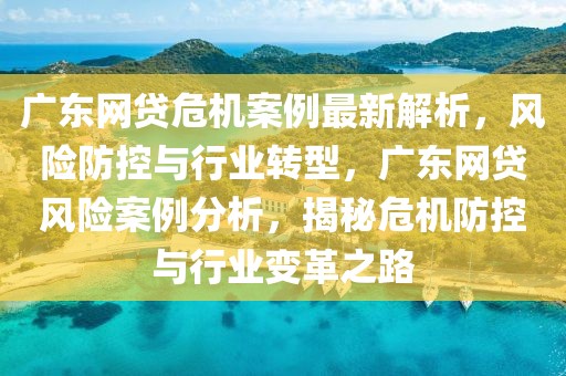 廣東網(wǎng)貸危機案例最新解析，風(fēng)險防控與行業(yè)轉(zhuǎn)型，廣東網(wǎng)貸風(fēng)險案例分析，揭秘危機防控與行業(yè)變革之路