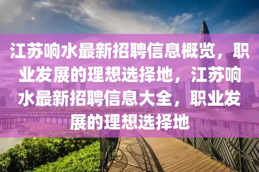 江蘇響水最新招聘信息概覽，職業(yè)發(fā)展的理想選擇地，江蘇響水最新招聘信息大全，職業(yè)發(fā)展的理想選擇地