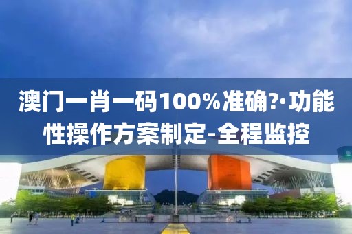 澳門一肖一碼100%準確?·功能性操作方案制定-全程監(jiān)控