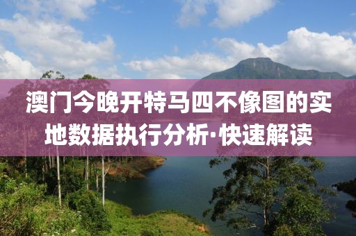 澳門今晚開(kāi)特馬四不像圖的實(shí)地?cái)?shù)據(jù)執(zhí)行分析·快速解讀