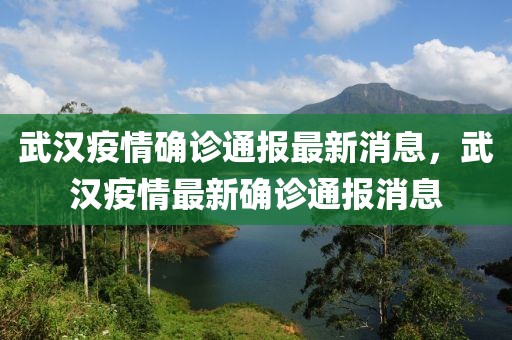 武漢疫情確診通報(bào)最新消息，武漢疫情最新確診通報(bào)消息