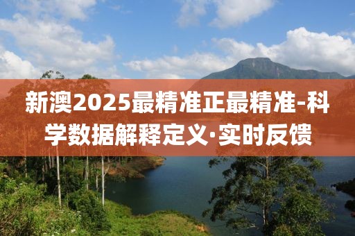 新澳2025最精準(zhǔn)正最精準(zhǔn)-科學(xué)數(shù)據(jù)解釋定義·實(shí)時(shí)反饋