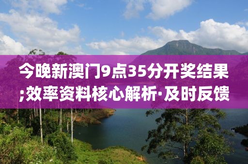 今晚新澳門9點35分開獎結(jié)果;效率資料核心解析·及時反饋